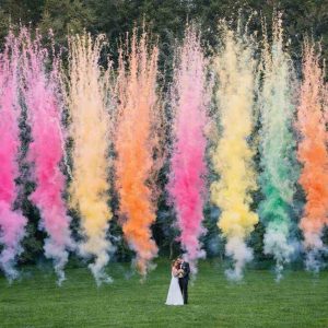 Kolorowy dym do sesji Wrocław Event Magic